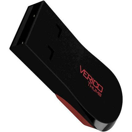 Флешка VERICO Thumb 16GB Black/Red, фото 2