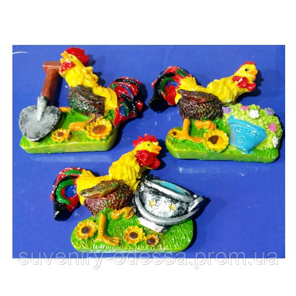 Магніт на холодильник керамічний-петух РОЗПРОДАЖА, фото 1