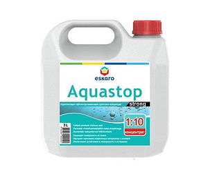 Eskaro Aquastop Strong 3 л Зміцнююча глибокопроникаюча грунтовка - концентрат 4820166522064