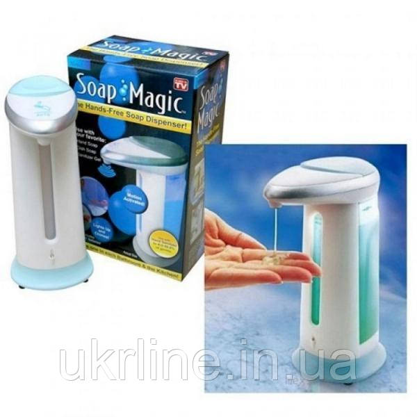 Сенсорный дозатор для жидкого мыла Soap Magic, мыльница, диспенсер для мыла - фото 4 - id-p930487524