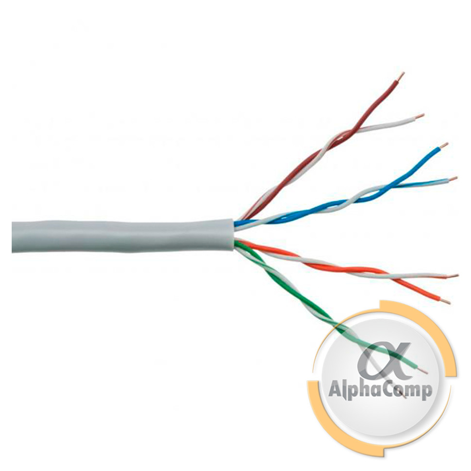 Кабель звита пара UTP ATcom 4x2x0,50mm Cat. 5e CCA 305 м (бухта)