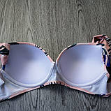 Роздільний Купальник жіночий із тропічним принтом, розмір S (рожевий), фото 8