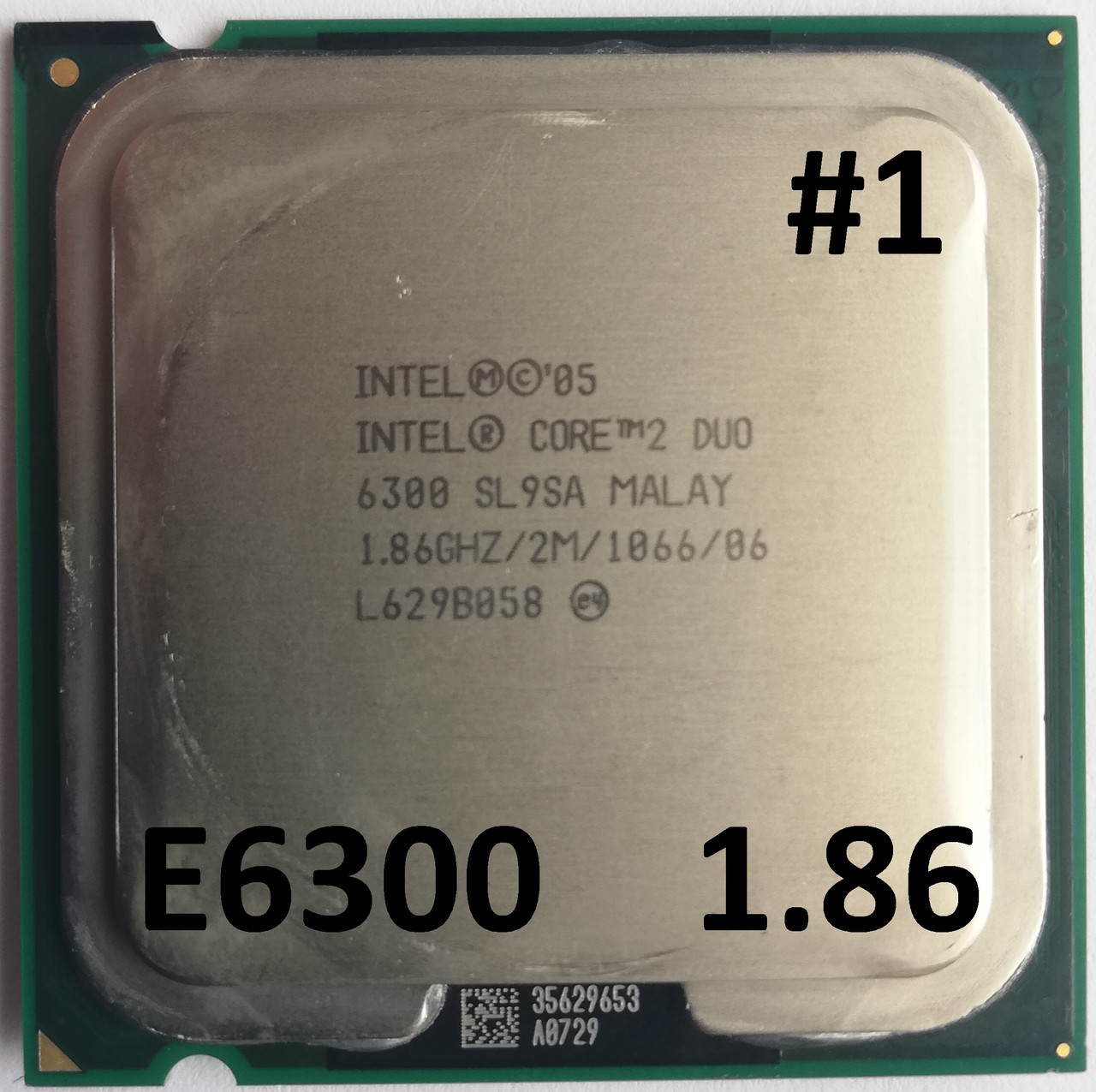 Процессор ЛОТ#1 Intel® Core™2 Duo E6300 B2 SL9SA 1.86GHz 2M Cache 1066 ...