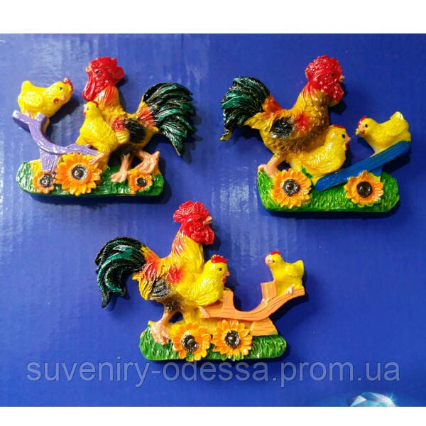 Магніт на холодильник керамічний-петух РОЗПРОДАЖА, фото 1