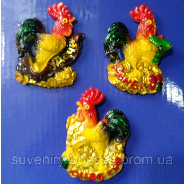 Магніт на холодильник керамічний-петух РОЗПРОДАЖА, фото 1