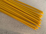 Жовті воскові свічки 21 см., фото 3