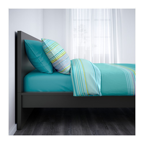 Каркас кровати IKEA MALM 180x200 см высокий черно-коричневый Luröy 090.024.34 - фото 2 - id-p930353045