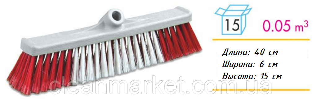 Універсальна щітка 40 см для підмітання приміщень і зовнішніх територій MF 381