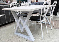 Стіл обідній Астон 160 Лофт, вибір кольору каркасу та стільниці, стиль Loft, Метал-Дизайн, фото 9