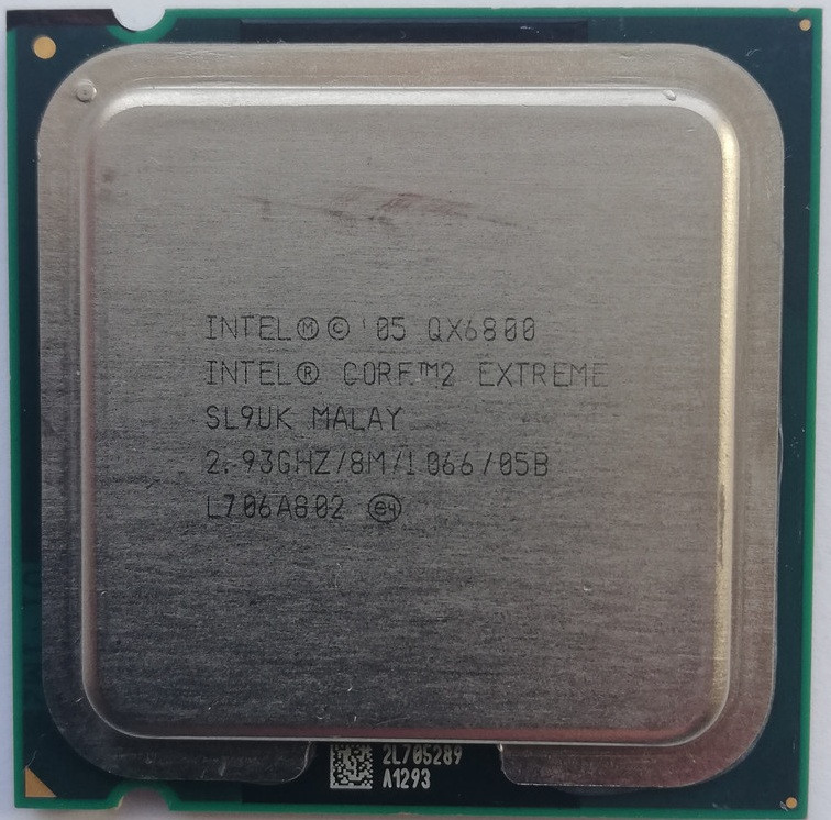 Процесор Intel Core 2 Extreme QX6800 SL9UK 2.93 GHz 8M Cache 1066 MHz FSB Socket 775 Б/У