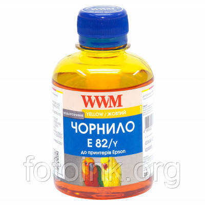 Чорнила WWM для Epson Stylus Photo R270,T50,TX650 200г Yellow Водорозчинні (E82/Y), фото 1