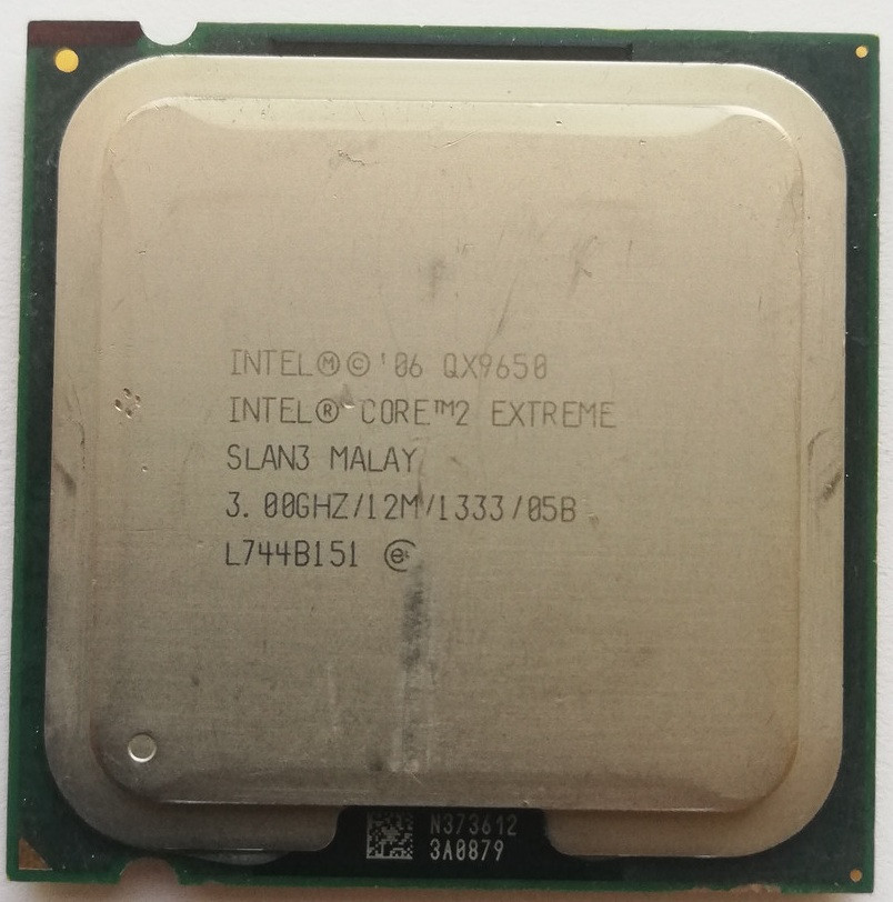 Процесор Intel Core 2 Extreme QX9650 SLAN3 3GHz 12M Cache 1333 MHz Socket 775 Б/У