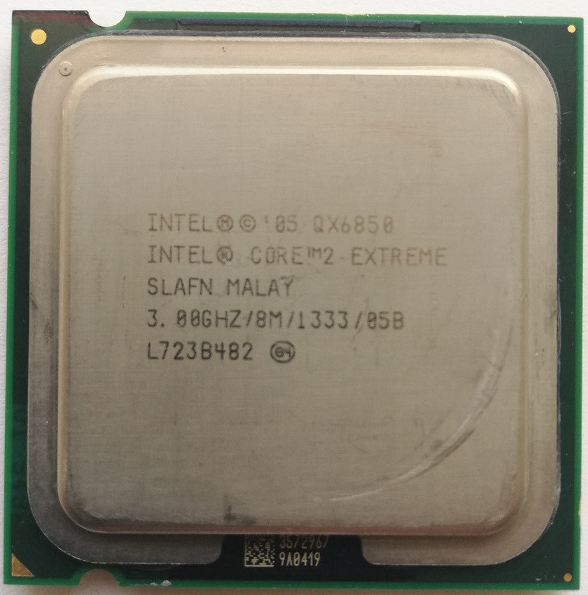 Процесор Intel Core 2 Extreme QX6850 SLAFN 3GHz 8M Cache 1333 MHz FSB Socket 775 Б/У