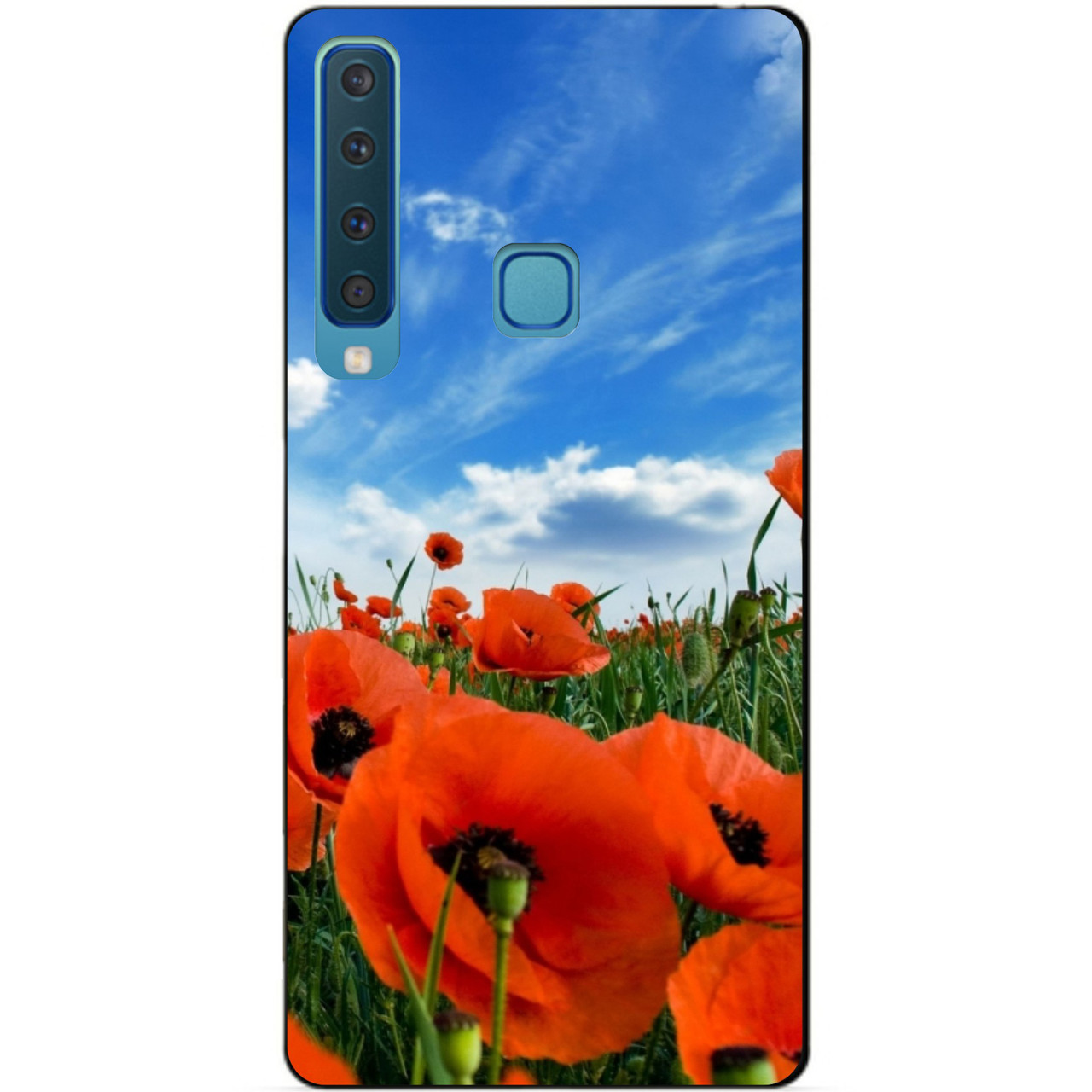 Чохол силіконовий для Samsung A9 2018 Galaxy A920 з малюнком Поле маків