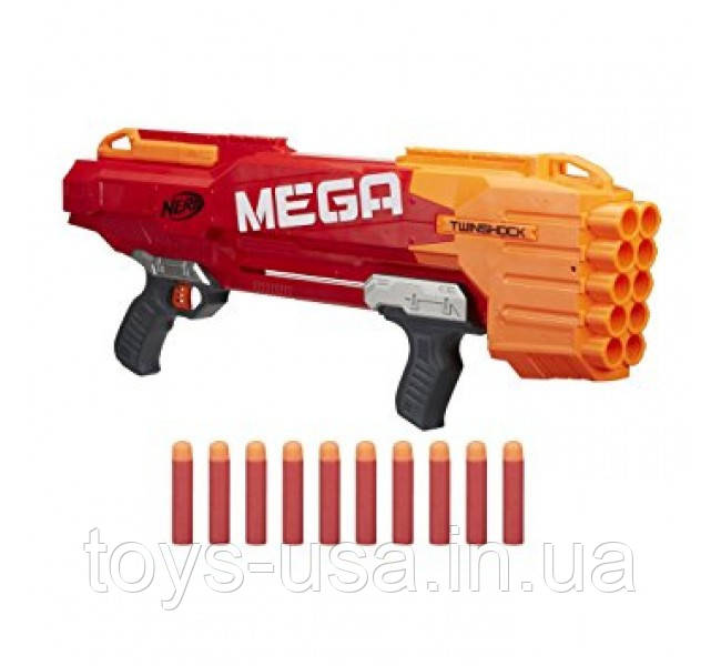 Бластер Nerf mega twinshock figure мега твиншок, фото 1