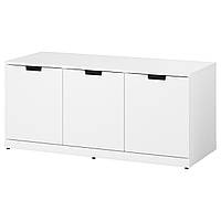 Комод IKEA NORDLI 120x54 см 3 ящика белый 692.765.67