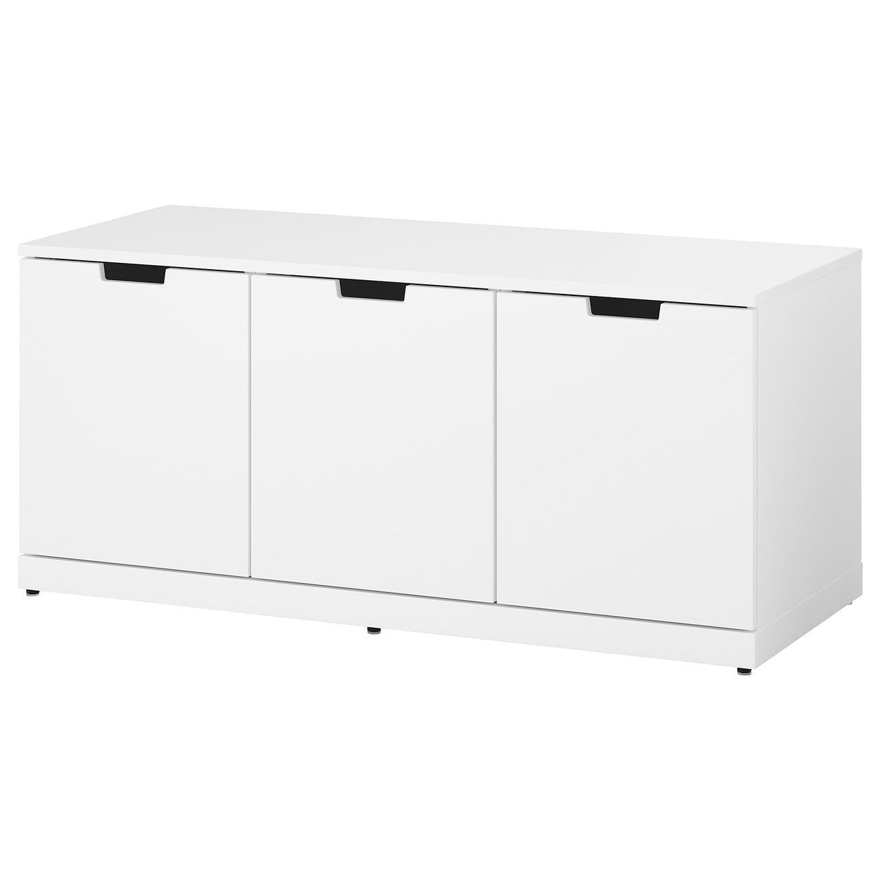 Комод IKEA NORDLI 120x54 см 3 ящика белый 692.765.67 - фото 1 - id-p930353165