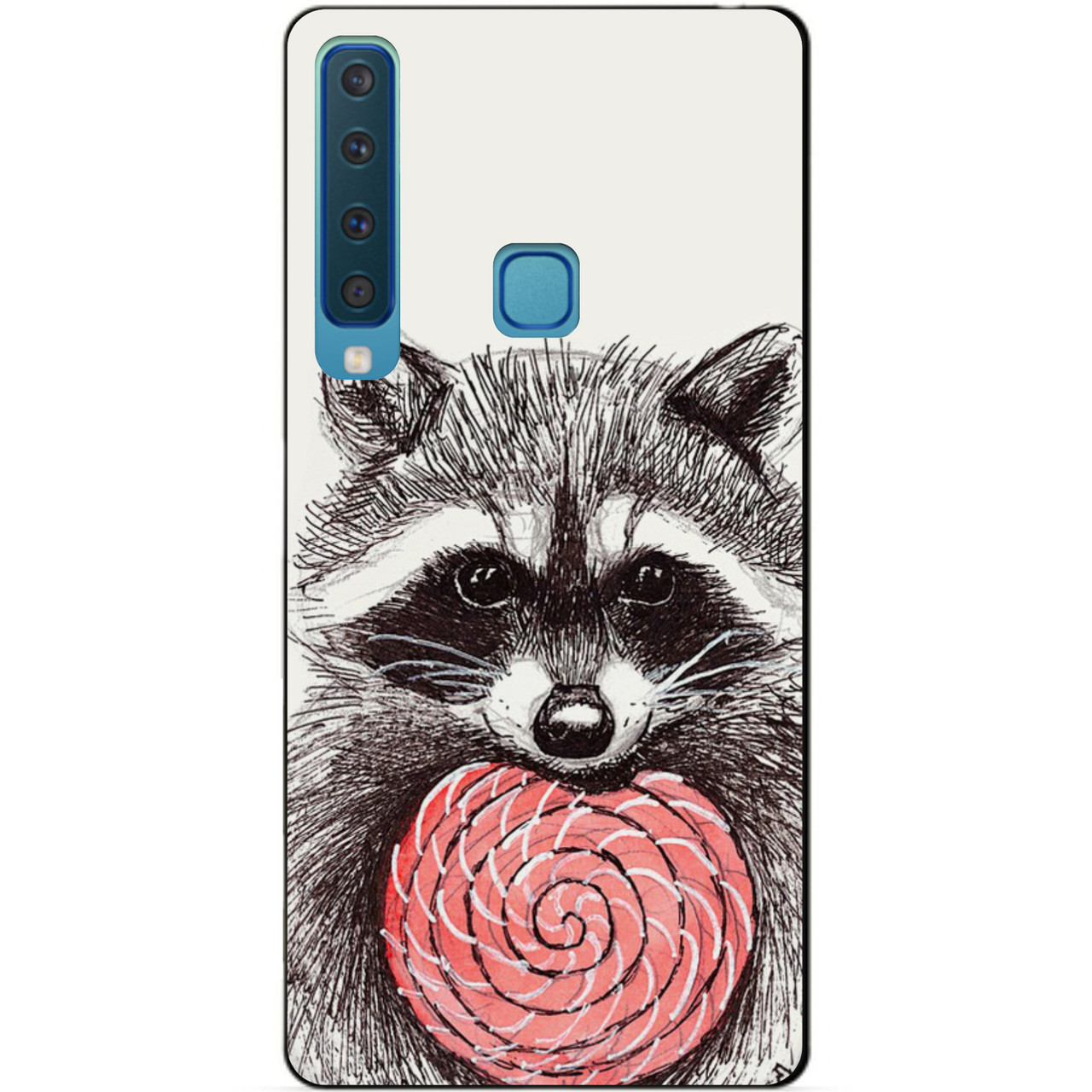 Чохол силіконовий для Samsung A9 2018 Galaxy A920 з малюнком Єнот