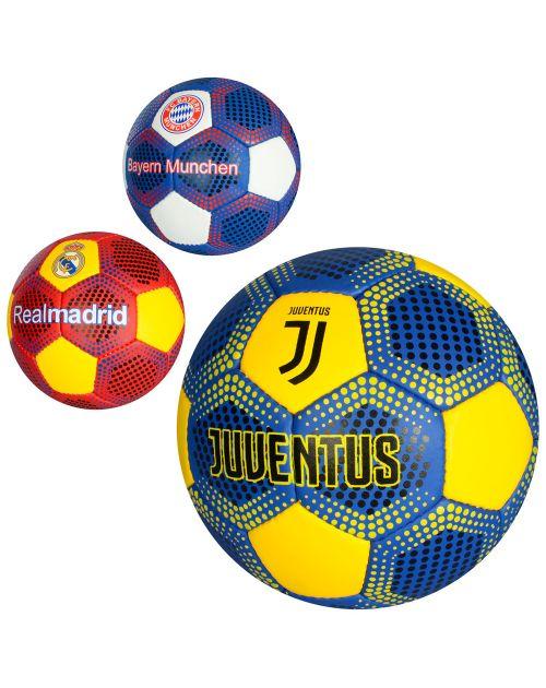 Мяч футбольный 2500-75 размер 5, ПУ1,4мм, 420-430г, ручная работа,в ассортименте (клубы), в кульке