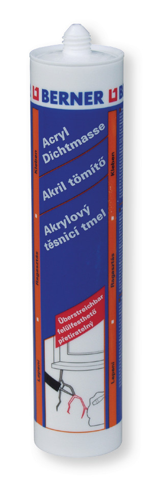 Акриловий герметик Універсальний 310 мл білий, Berner, Німеччина