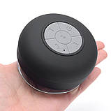 Портативна Bluetooth колонка HB Pebble водонепроникна, на присоці, чорна, фото 5