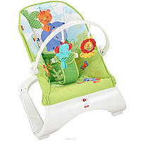 Fisher Price Вібро-шезлонг Тропічні друзі Rainforest Comfort Curve