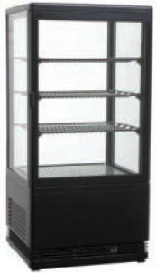 Шафа-вітрина холодильна FROSTY RT78L-1D, black (чорний)