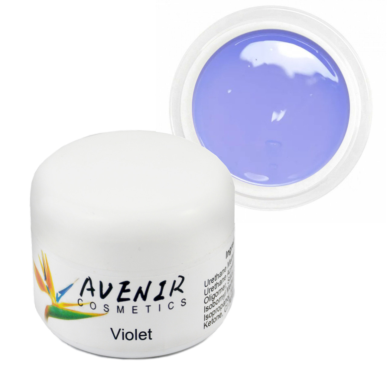 Гель для нарощування Violet Прозорий з фіолетовим відтінком 15 мл