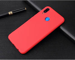 Чохол для Huawei P Smart 2019 / 51093FTA / POT-LX1 силікон Soft Touch бампер червоний