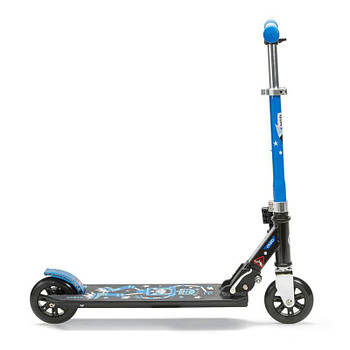 Дитячий складаний 2-колісний чорно-синій самокат MID 1