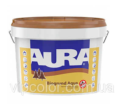 Aura Biogrund Aqua 9 л Антисептична грунтовка для деревини