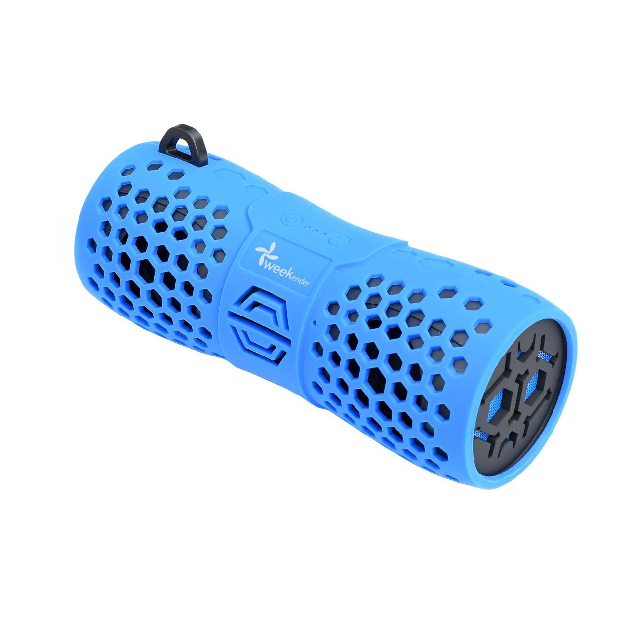 Портативна акустична вологозахисна Bluetooth колонка бумбокс WEEKENDER B30 BLUE 6 Вт