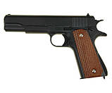 Пістолет страйкбольний Galaxy G13+ з кобурою (Colt M1911 Classic), фото 4