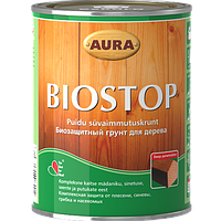 AURA BIOSTOP 2,7 л бесцветный биозащитный грунт глубокого проникновения для дерева