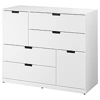 Комод IKEA NORDLI 120x99 см 6 ящиков белый 692.766.33