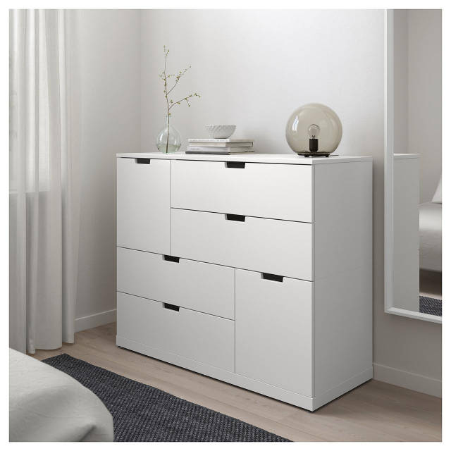 Комод IKEA NORDLI 120x99 см 6 ящиков белый 692.766.33, цена 24395