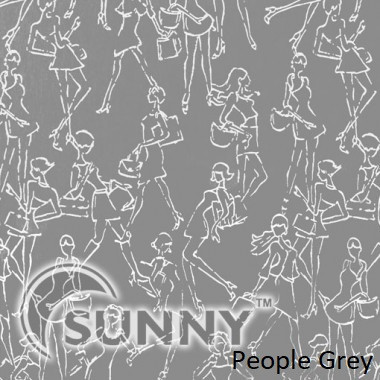 Рулонні штори для вікон у відкритій системі Sunny, тканина People, фото 1