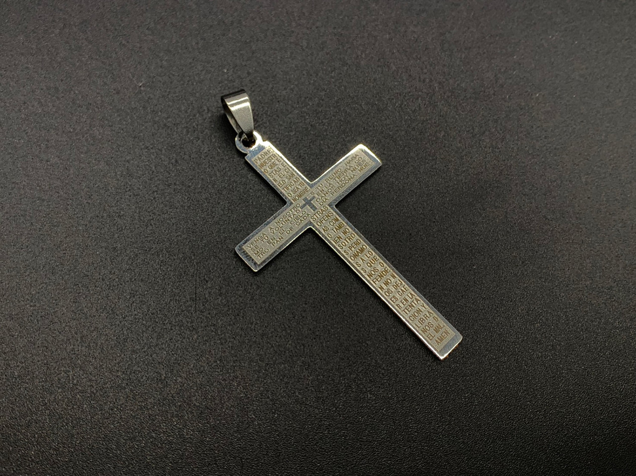 Підвіски хрестики фурнітура для біжутерії, рукоділля з нержавіючої сталі 55х32мм, фото 1