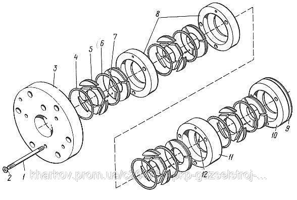 Сальник компресора 2ВМ10-63/9, 4ВМ10-120/9, фото 1