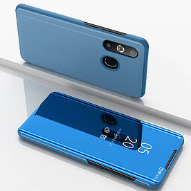 Чохол-книжка для Samsung Galaxy A30 A305FD бічний із дзеркальною кришкою, блакитний