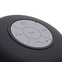 Портативна Bluetooth колонка HB Pebble водонепроникна, на присоску, чорна, фото 3
