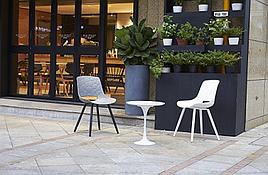 Стілець пластиковий для дому та офісу Clark OW-194H White Evrodim, колір білий