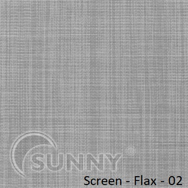 Рулонні штори для вікон у відкритій системі Sunny, тканина Screen Flax, фото 1