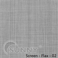 Рулонные шторы для ОКОн в открытой системе Sunny, ткань Screen Flax