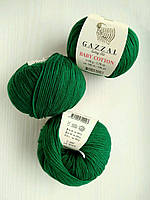 Пряжа Gazzal Cotton Baby - 3467 темно-зелений