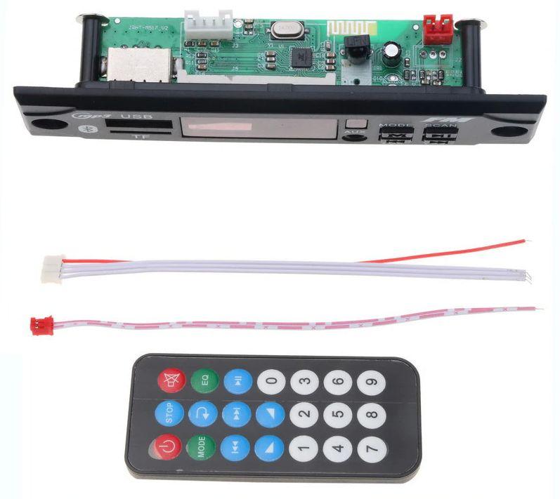 Mp3 модуль з bluetooth, FM радіо, USB, microSD, модель kebidu-M517