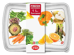 Контейнери для продуктів, 1,0 л, 3 шт., фото 4