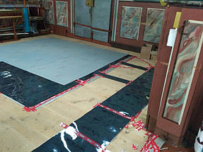 Монтаж теплої підлоги у церкві с.Тулова (Снятинський р-н) 8