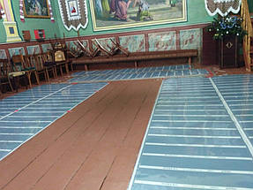 Монтаж теплої підлоги у церкві с.Тулова (Снятинський р-н) 5