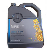 Оригинальное моторное масло Mercedes-Benz Engine Oil 5W-40 229.3 5л (A0009898201) (000989910213)